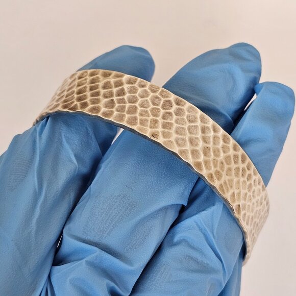 Silpada 925 Sterling Silver Hammered Textured Cuff Bracelet B0851 Retired 1/2 " - Picture 11 of 13